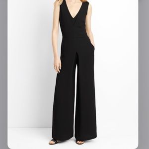 🖤 Vince Double-V Solid Jumpsuit Black